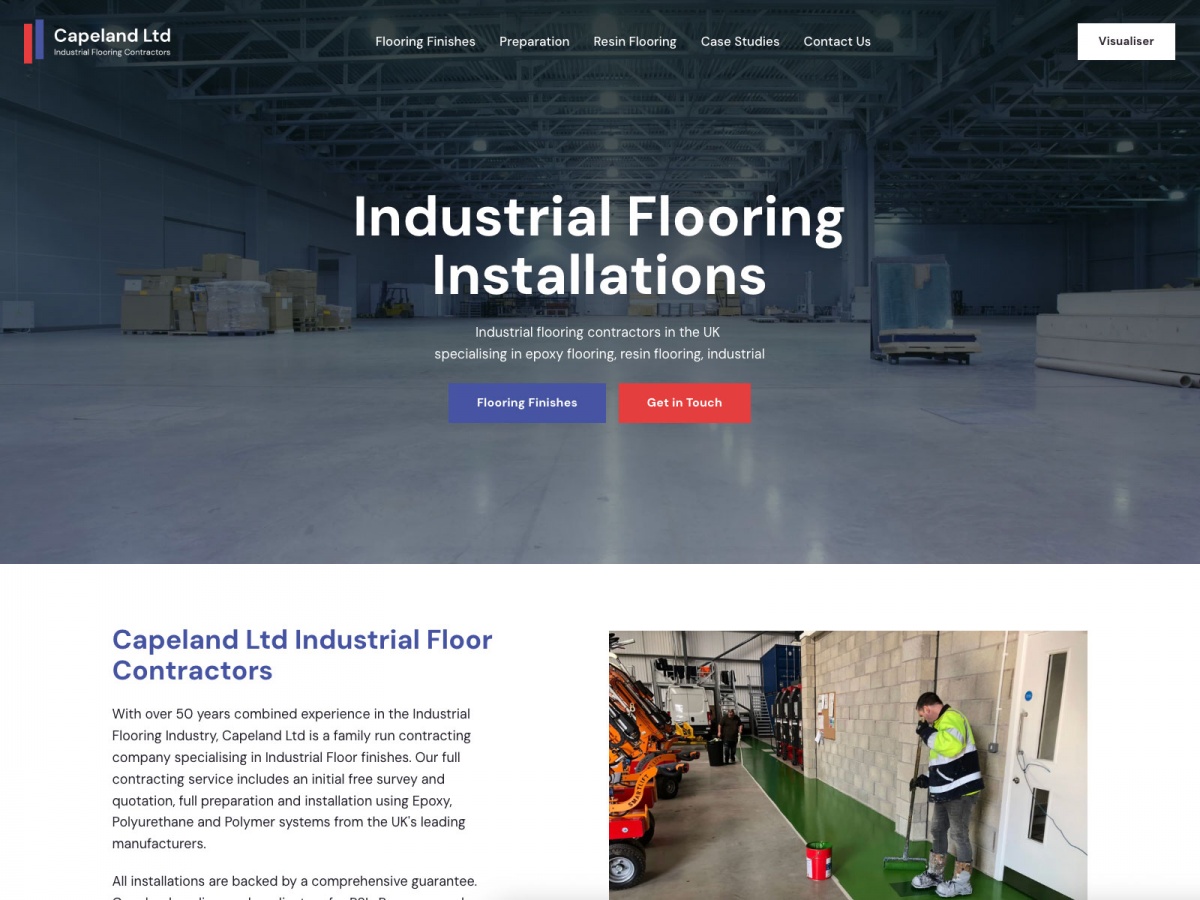 Capeland website screenshot