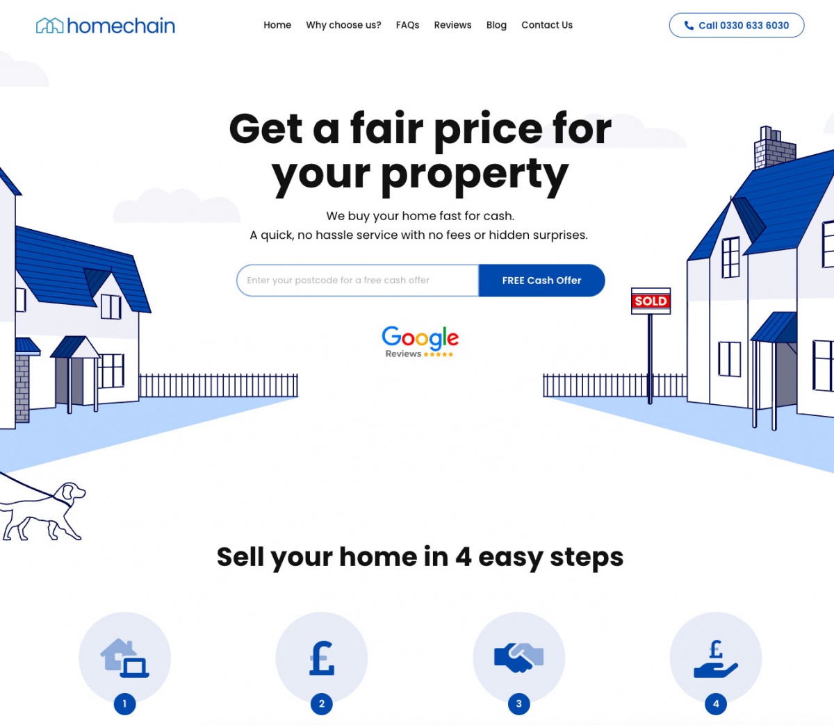 Homechain website screenshot