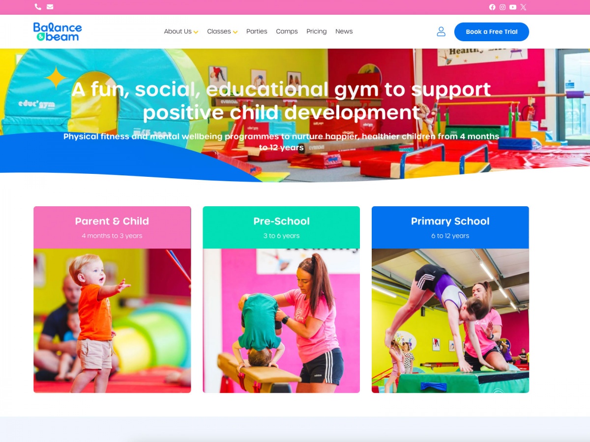 Balance & Beam website screenshot