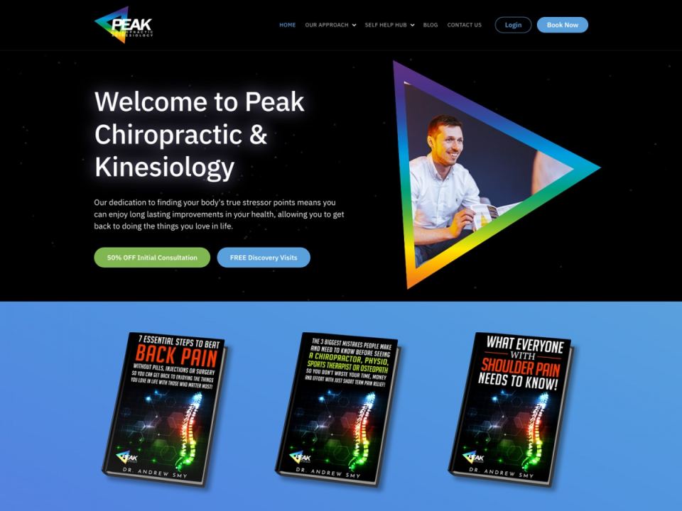 Peak Chiropractic website designed by Web Optic