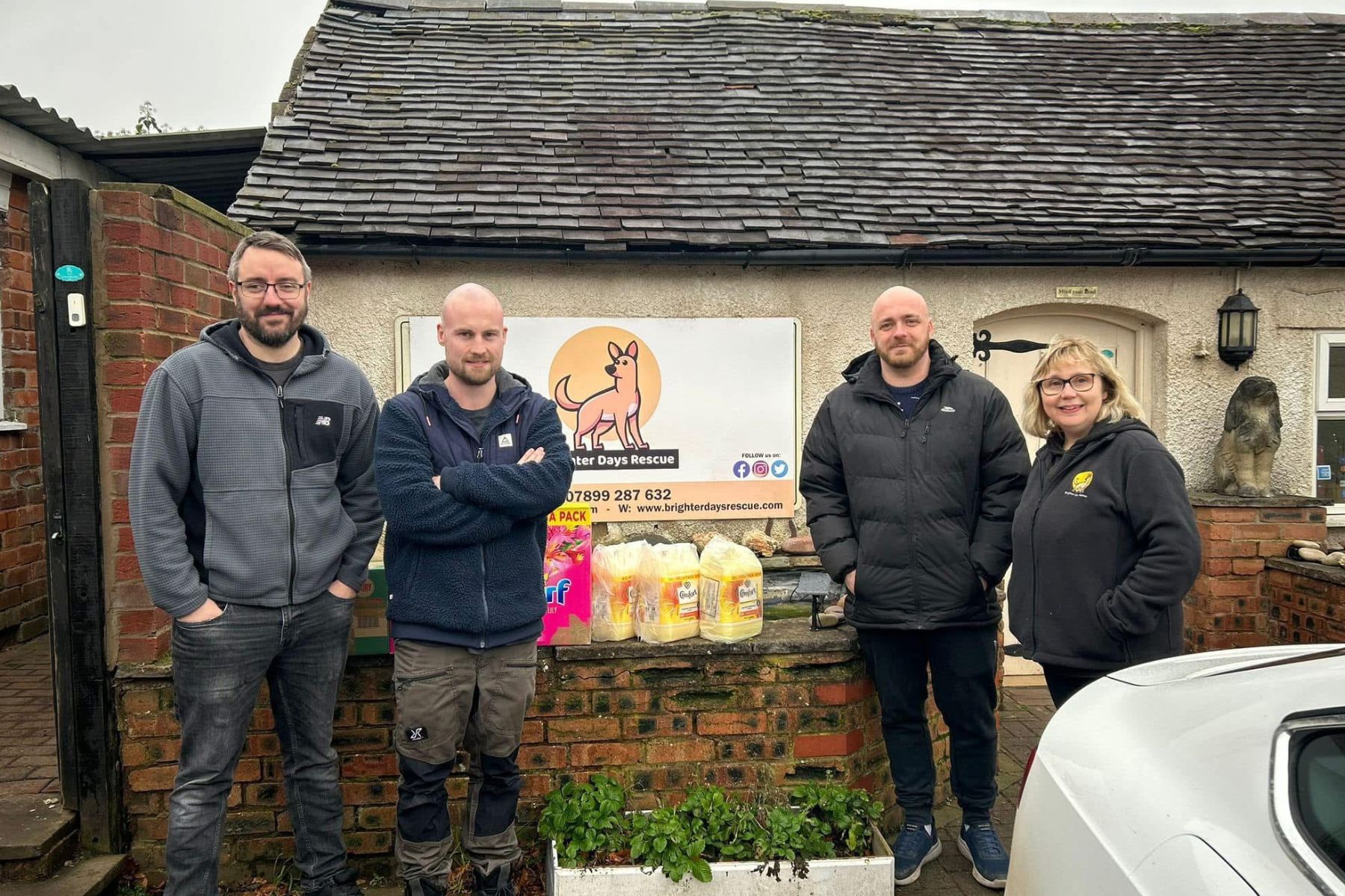 Web Optic team with Brighter Days Rescue