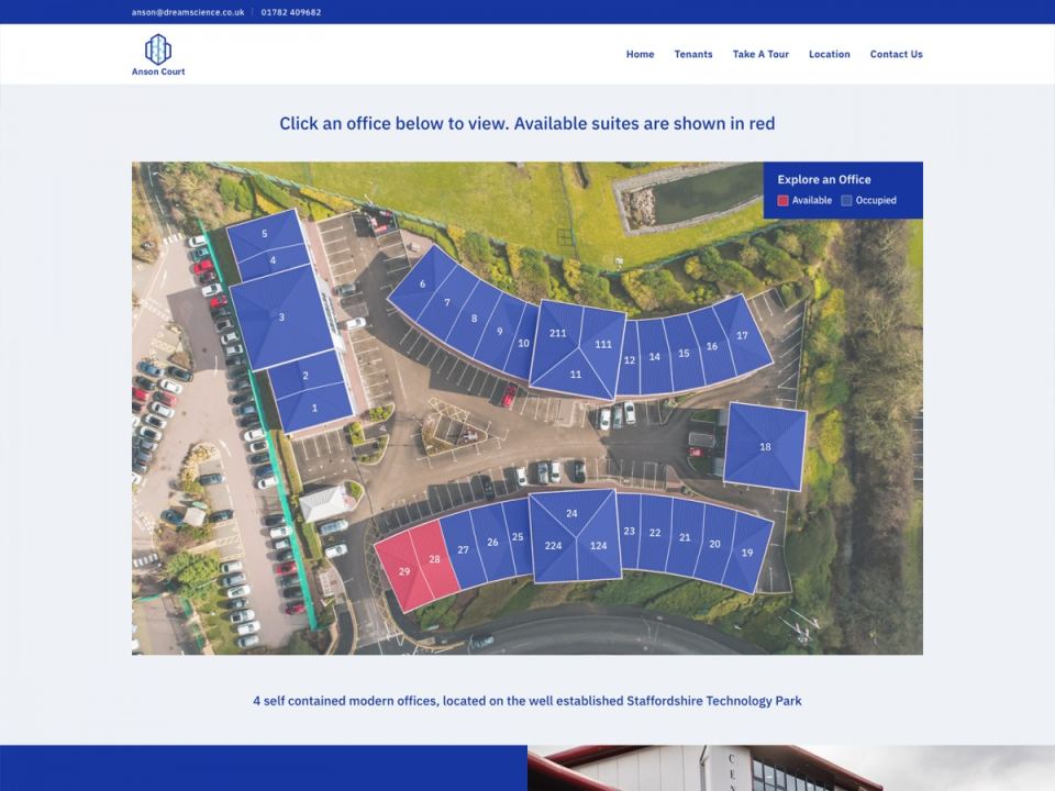 Anson Court website designed by Web Optic