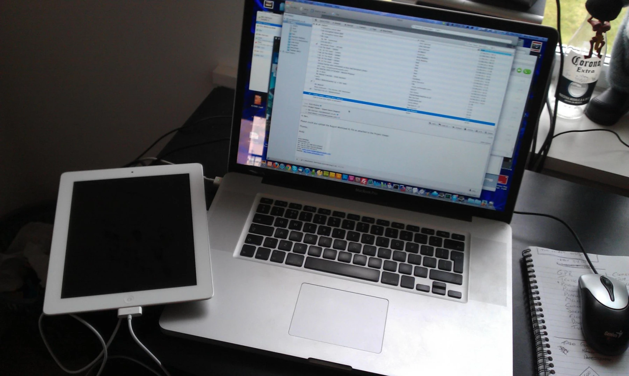 Early WebOptic workspace from the founding years