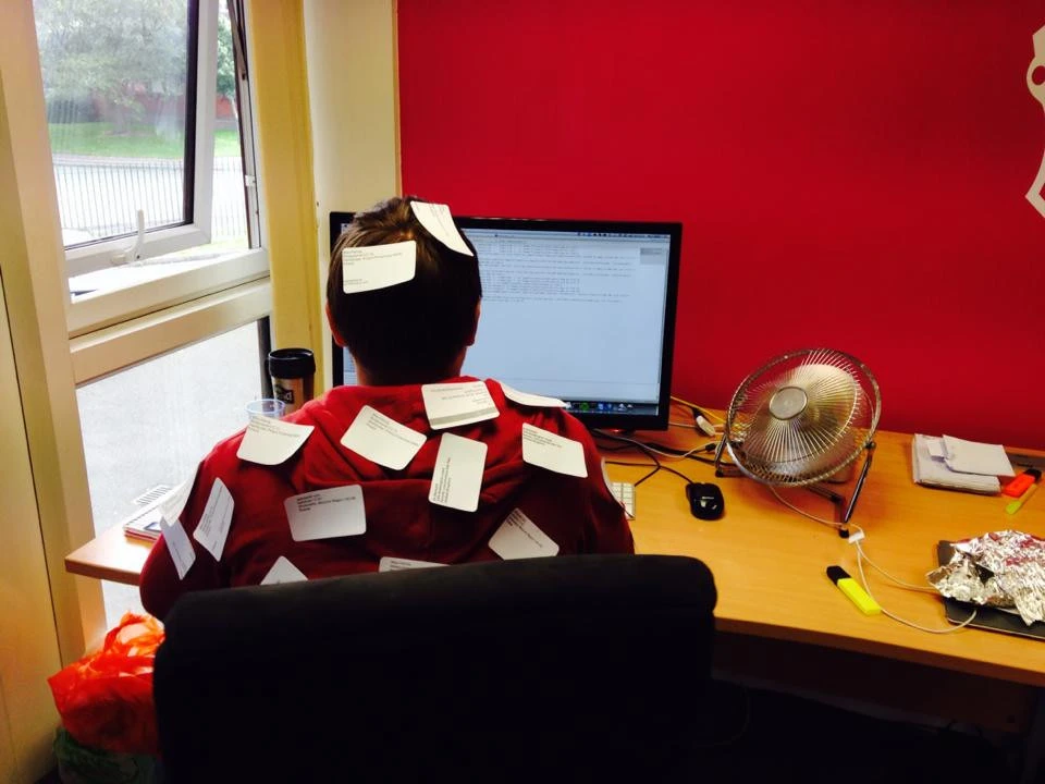 WebOptic team during the Cannock office years